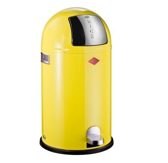 Мусорный контейнер 40 л Wesco Kickboy, Лимонно-желтый