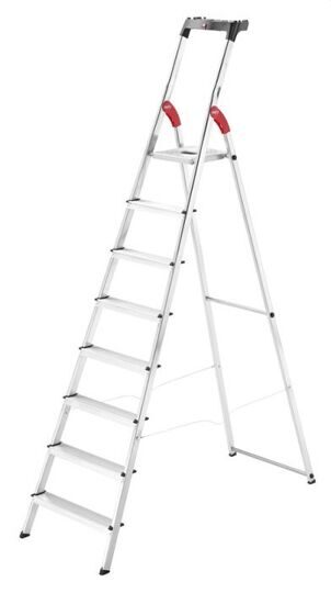 Стремянка 8 ступеней L60 Hailo 8160-807